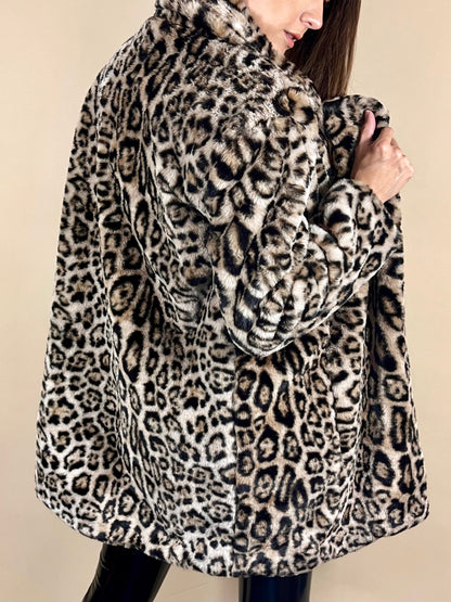 ABRIGO MIDI ANIMAL PRINT