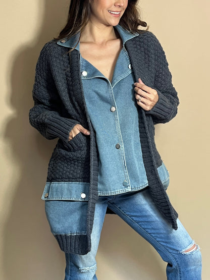 CARDIGAN DENIM CASH