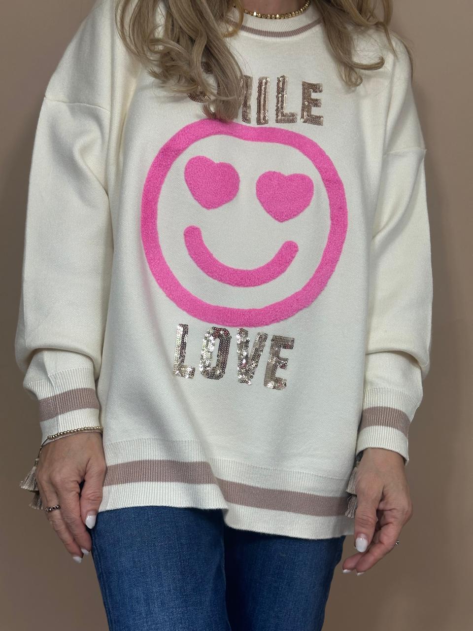 SWEATER DE PUNTO SMILE LOVE