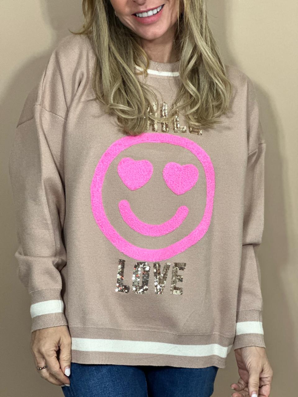 SWEATER DE PUNTO SMILE LOVE