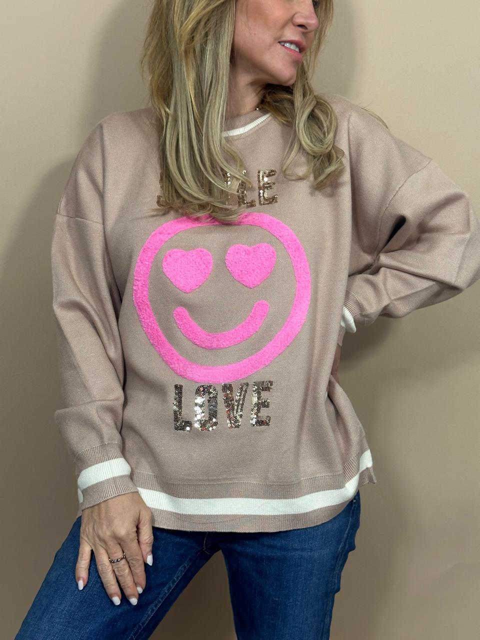 SWEATER DE PUNTO SMILE LOVE