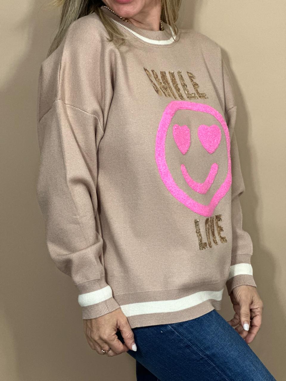 SWEATER DE PUNTO SMILE LOVE