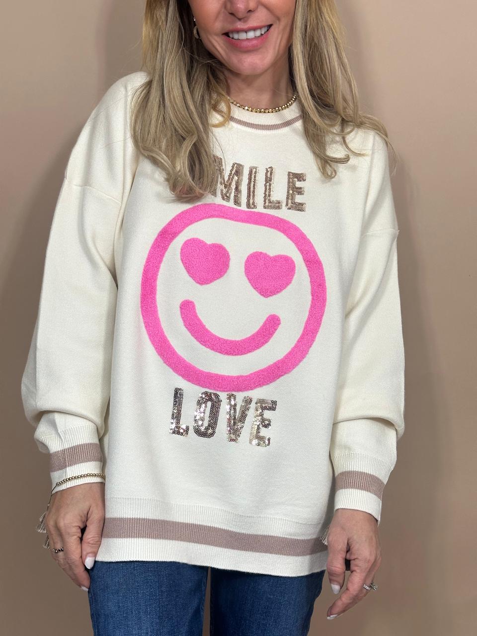 SWEATER DE PUNTO SMILE LOVE