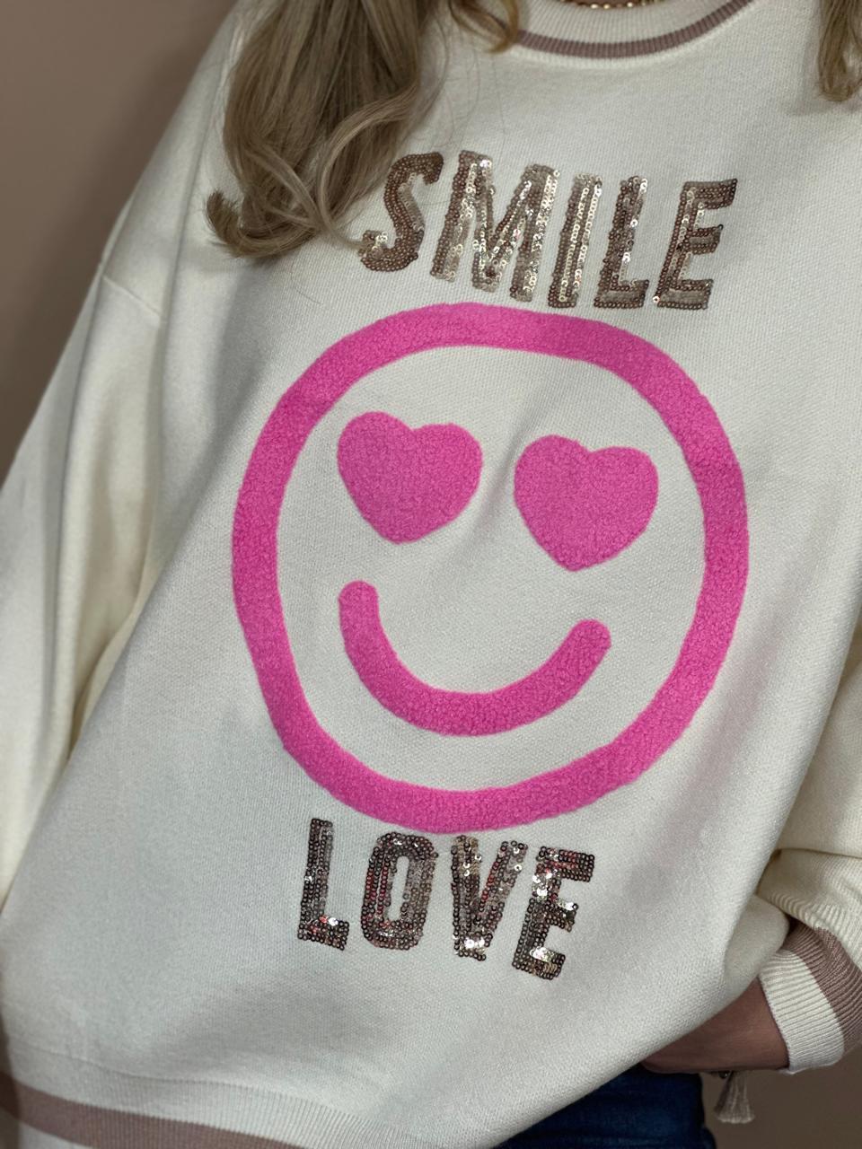 SWEATER DE PUNTO SMILE LOVE