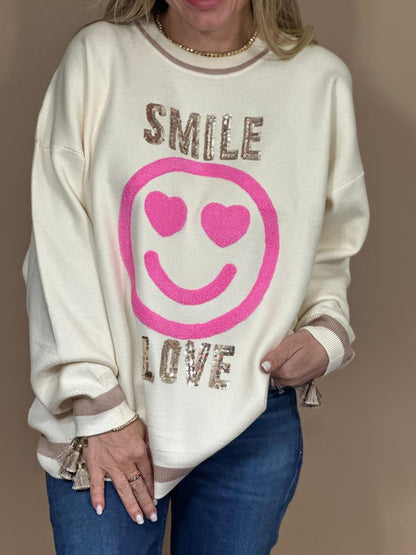 SWEATER DE PUNTO SMILE LOVE