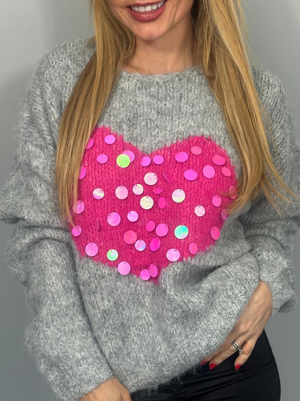 SWEATER SHINE HEART