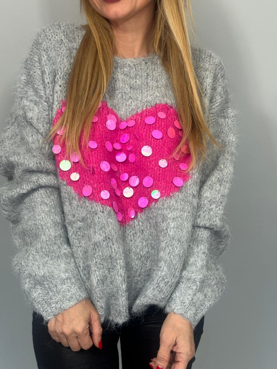 SWEATER SHINE HEART