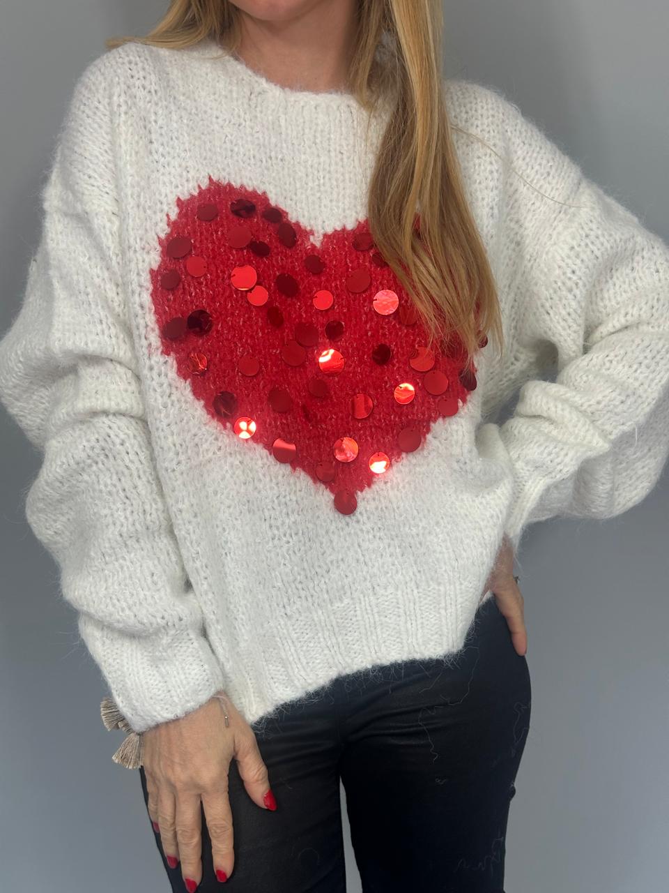 SWEATER SHINE HEART