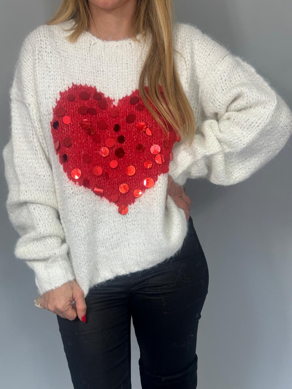 SWEATER SHINE HEART