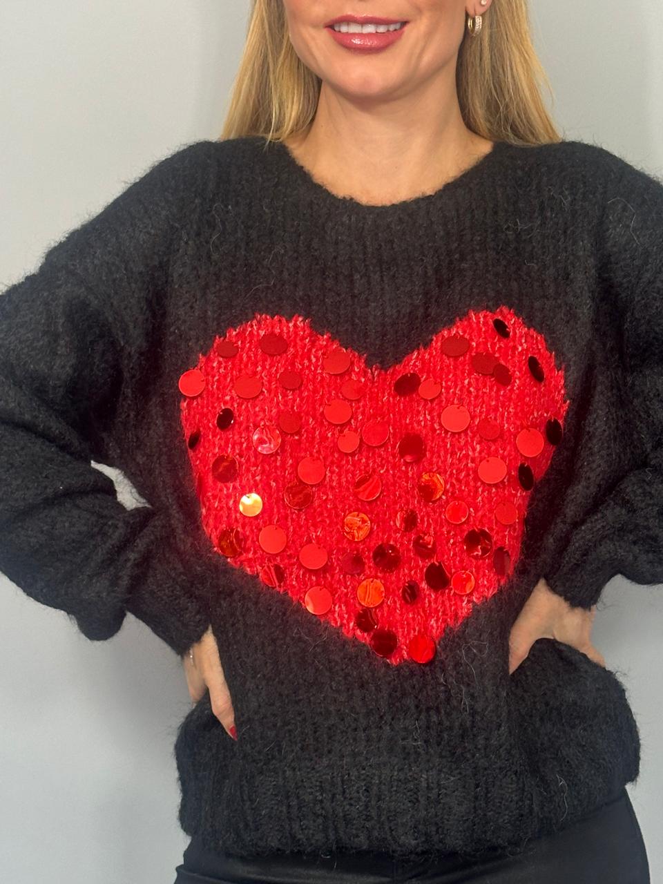 SWEATER SHINE HEART