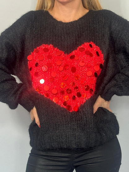 SWEATER SHINE HEART