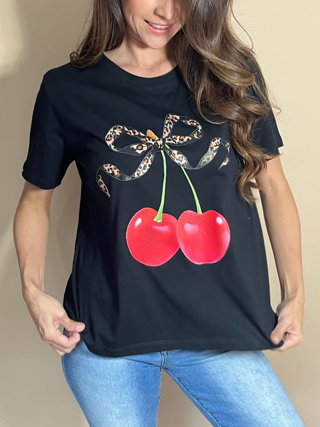 T-SHIRT REGULAR MOÑO CHERRY